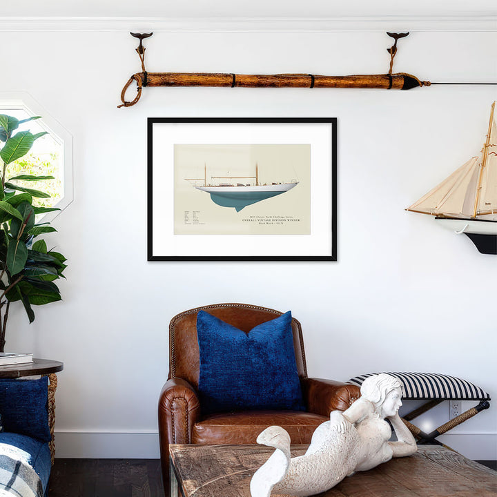 2025 Classic Yacht Challenge Series Custom Half Hull Print