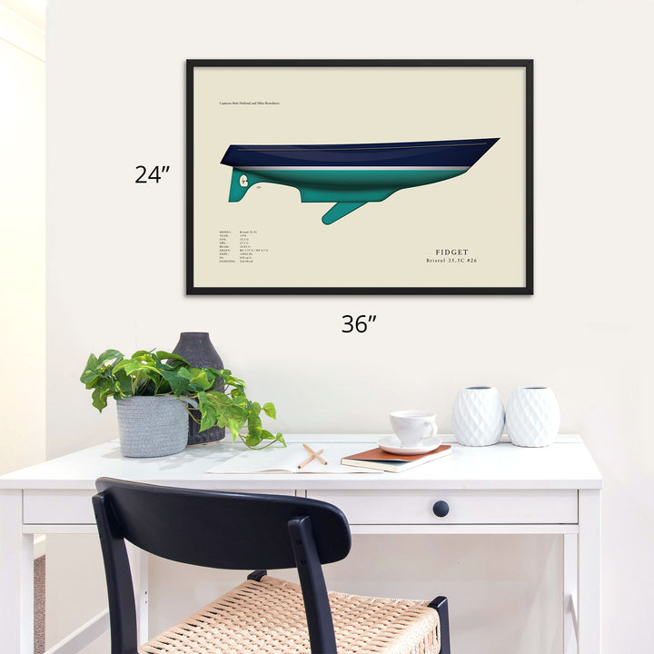 Custom Half Hull Print