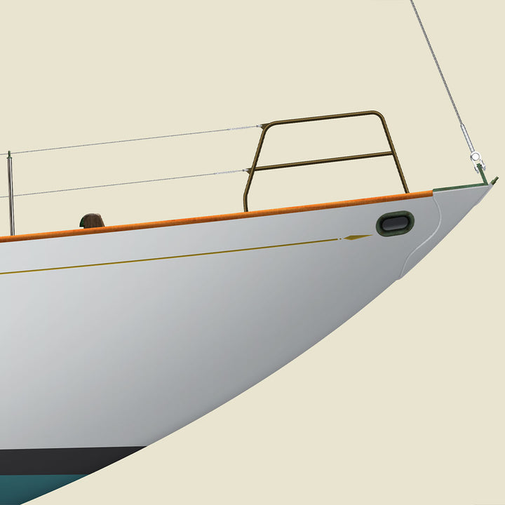 2025 Classic Yacht Challenge Series Custom Half Hull Print