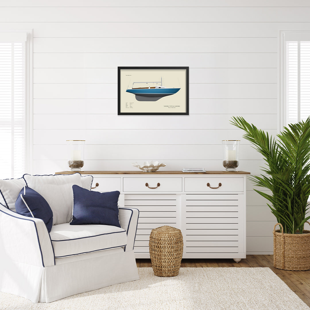 Ensign Custom Half Hull Print