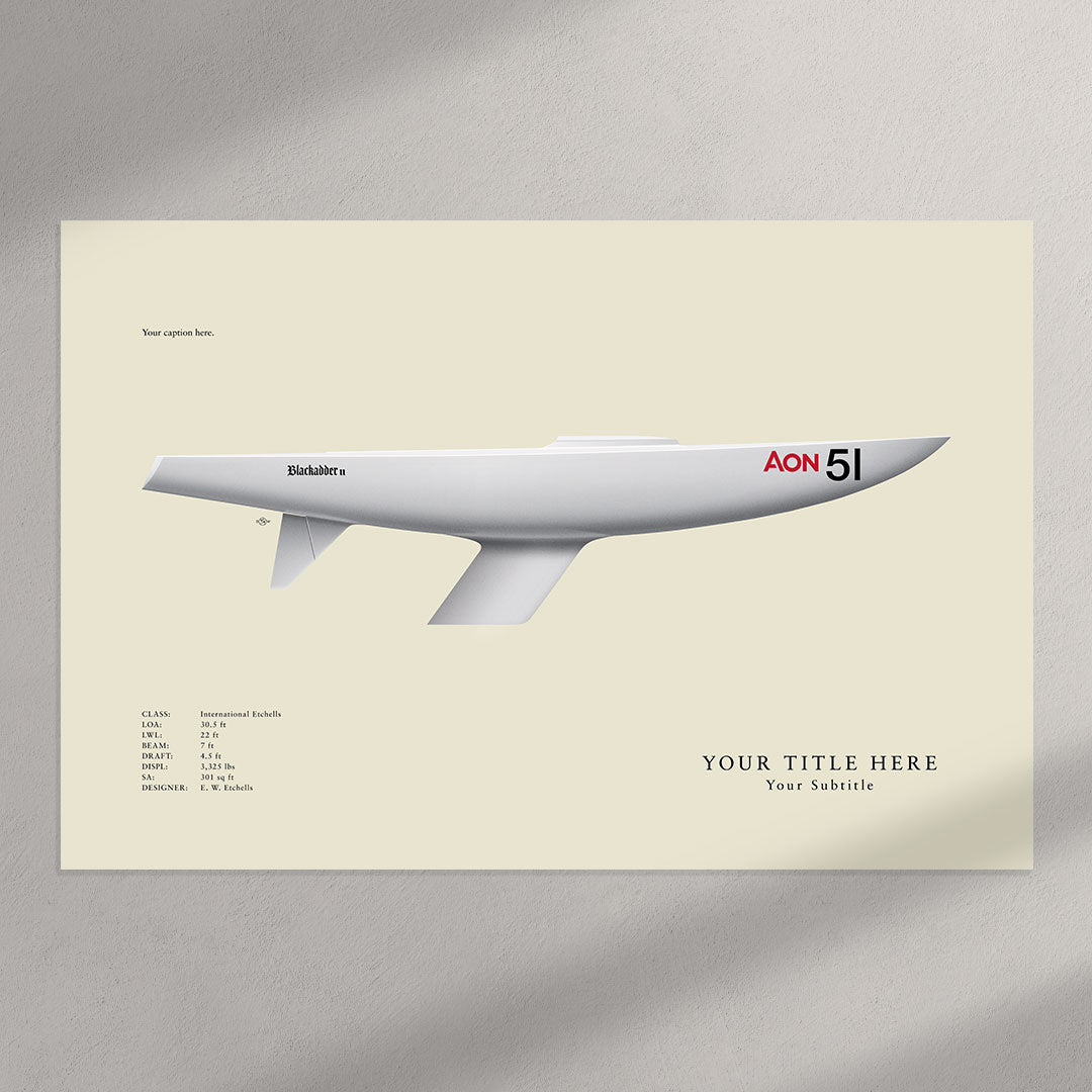 Etchells Custom Half Hull Print