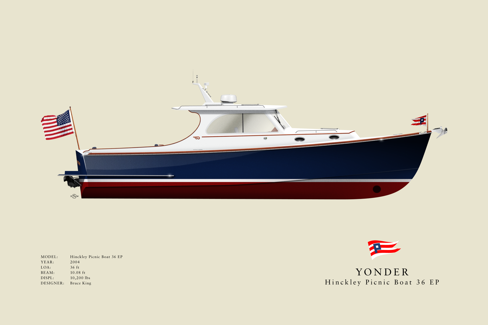 Yonder - Hinckley Picnic Boat 36 EP