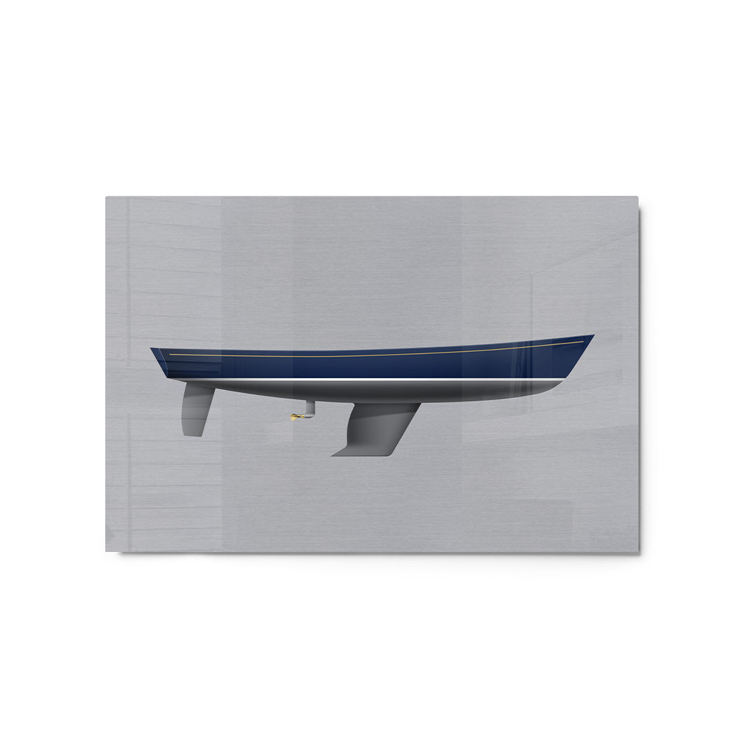 Alerion 28 Custom Half Hull Metal Print