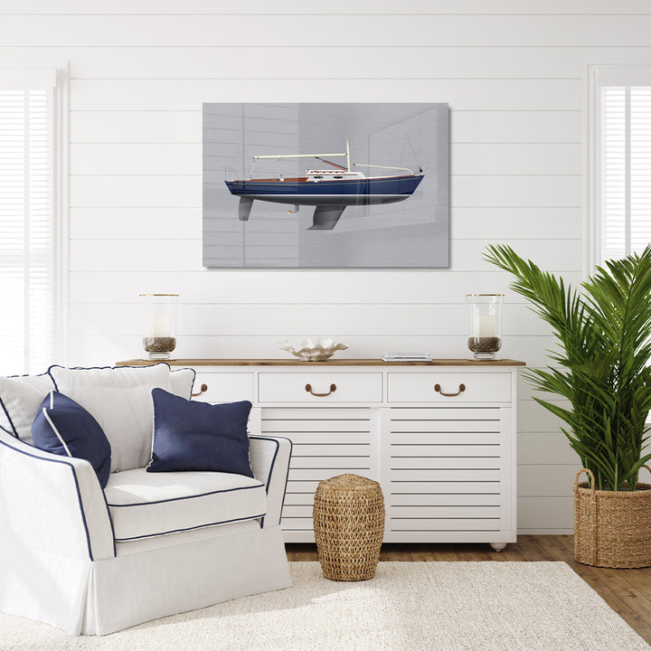 Alerion 28 Custom Half Hull Metal Print