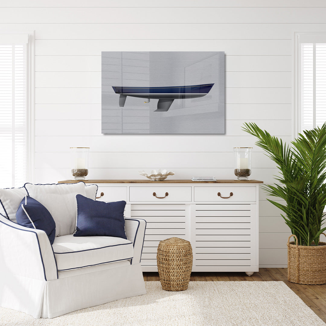 Alerion 28 Custom Half Hull Metal Print