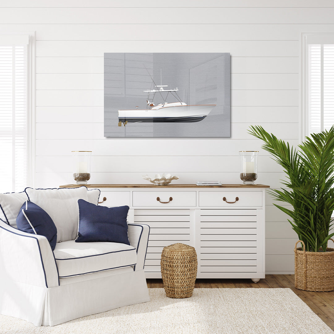 Custom Half Hull Metal Print