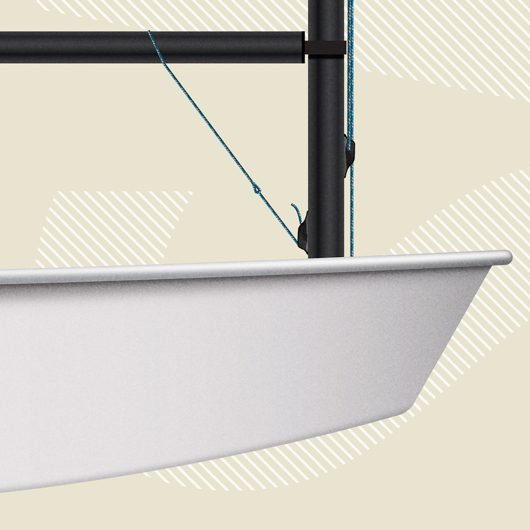 Optimist Dinghy Custom Half Hull Print