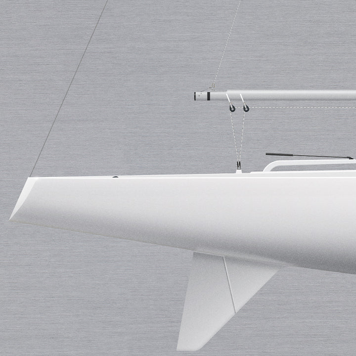 Etchells Custom Half Hull Metal Print