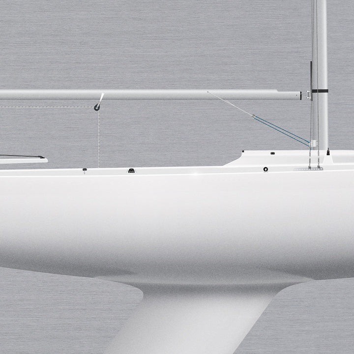 Etchells Custom Half Hull Metal Print