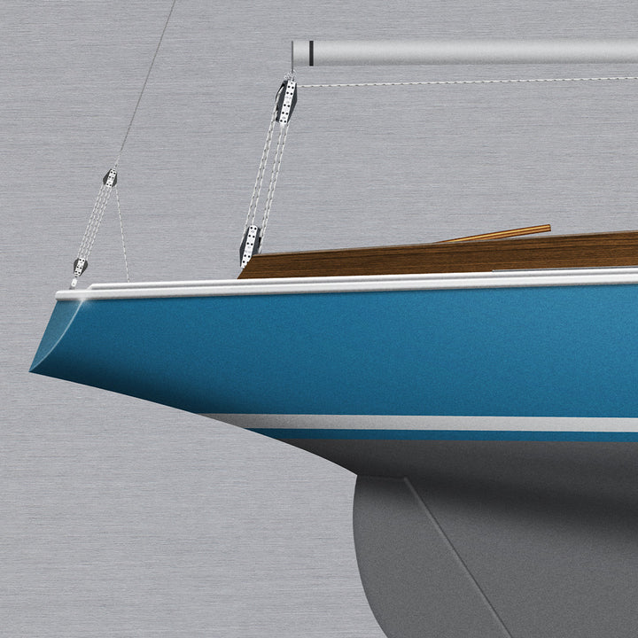 Ensign Custom Half Hull Metal Print