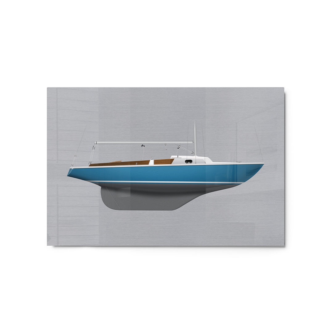 Ensign Custom Half Hull Metal Print