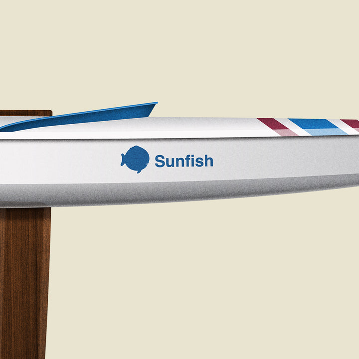 Sunfish Custom Half Hull Print