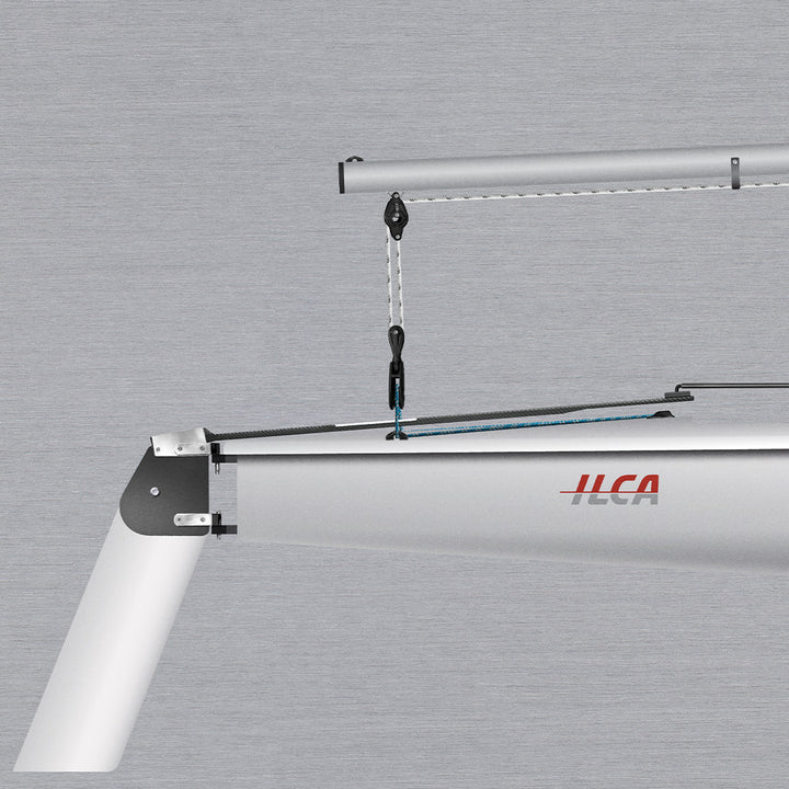 ILCA Dinghy Custom Half Hull Metal Print