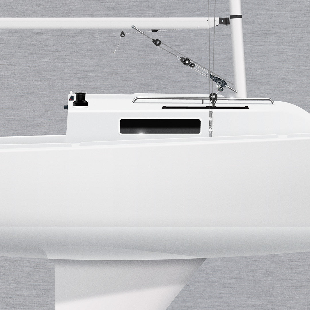 J/22 Custom Half Hull Metal Print