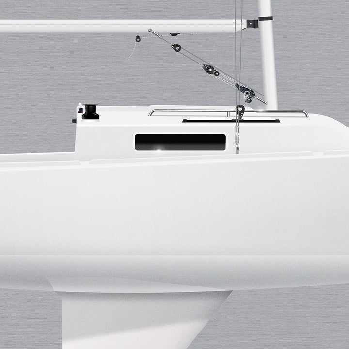 J/22 Custom Half Hull Metal Print