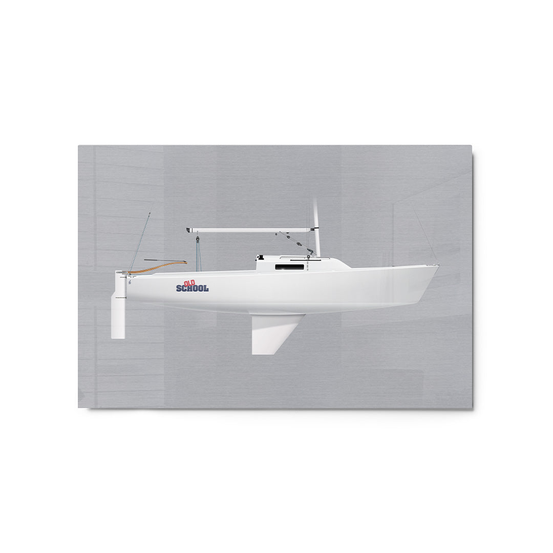 J/22 Custom Half Hull Metal Print