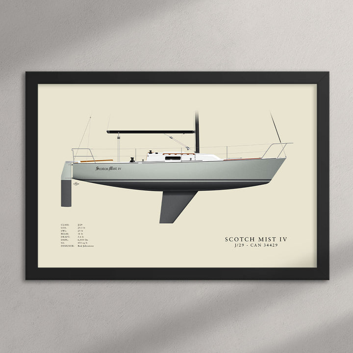 Scotch Mist IV - J/29 Half Hull Print