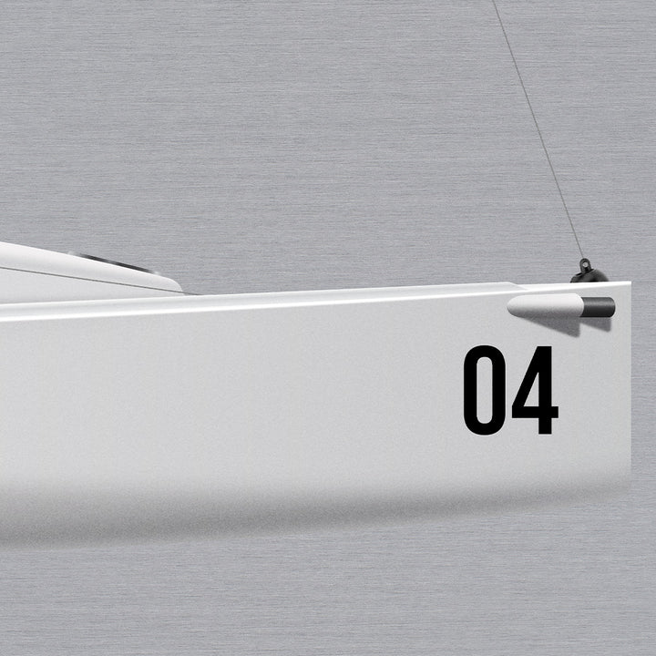J/70 Custom Half Hull Metal Print