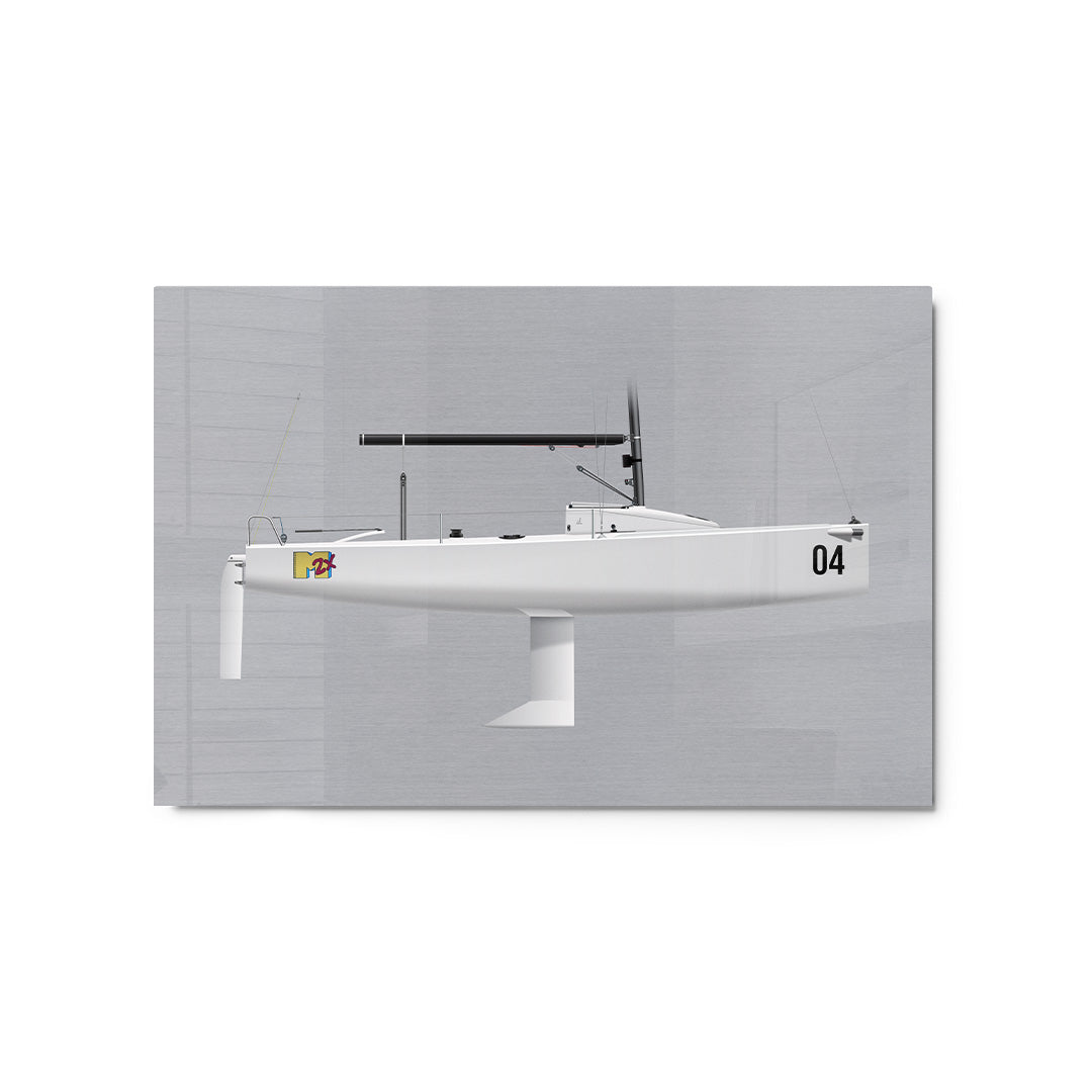 J/70 Custom Half Hull Metal Print