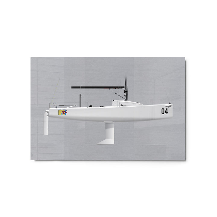 J/70 Custom Half Hull Metal Print