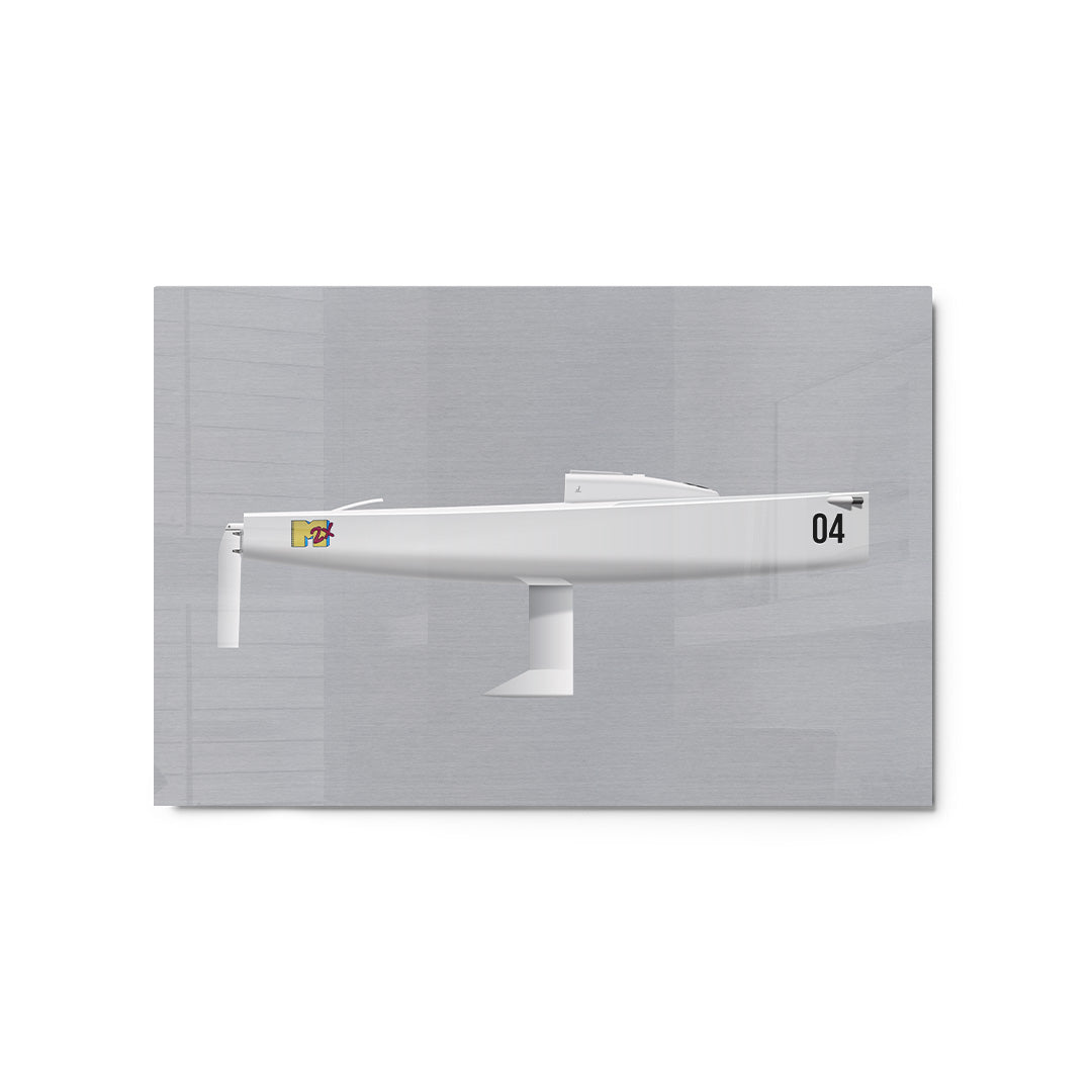 J/70 Custom Half Hull Metal Print