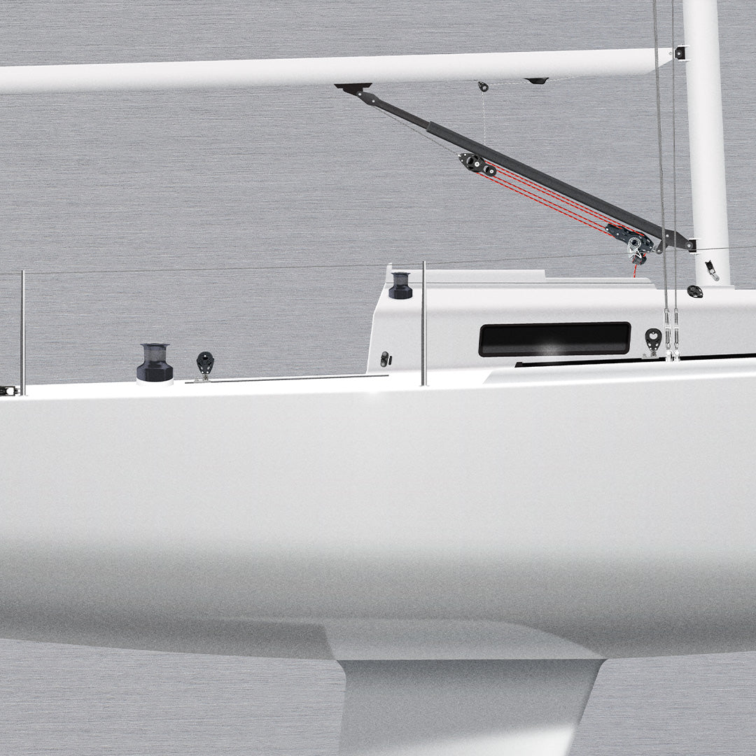 J/80 Custom Half Hull Metal Print