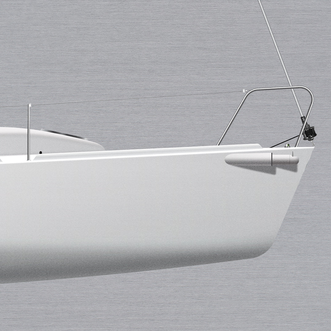 J/80 Custom Half Hull Metal Print
