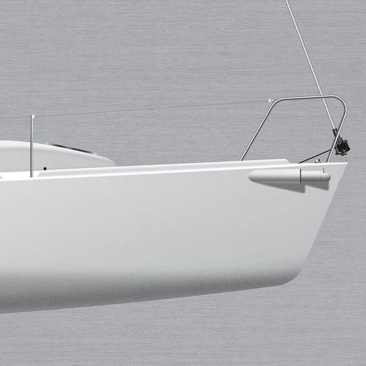 J/80 Custom Half Hull Metal Print