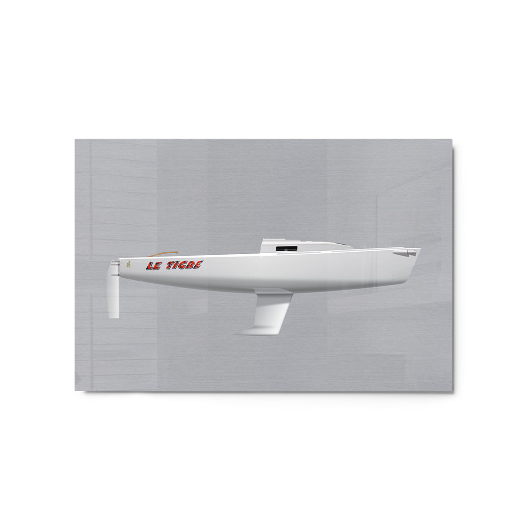 J/80 Custom Half Hull Metal Print