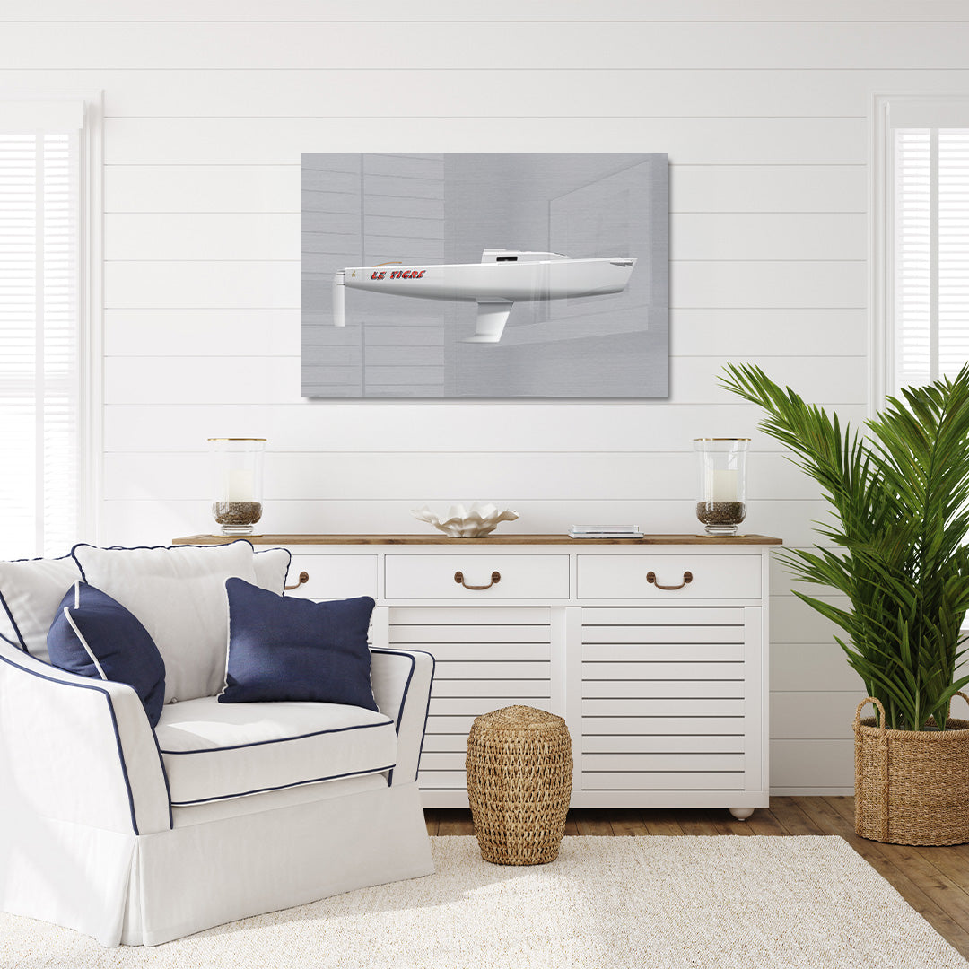 J/80 Custom Half Hull Metal Print
