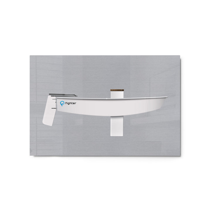 Optimist Dinghy Custom Half Hull Metal Print