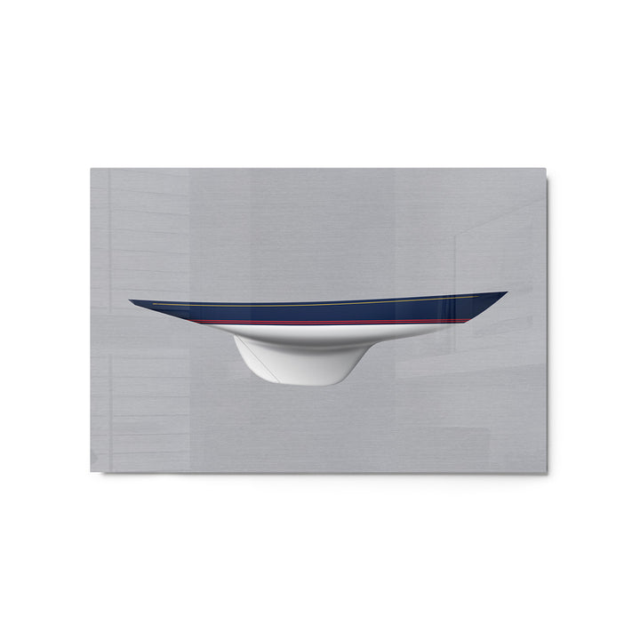 Shields One-Design Custom Half Hull Metal Print