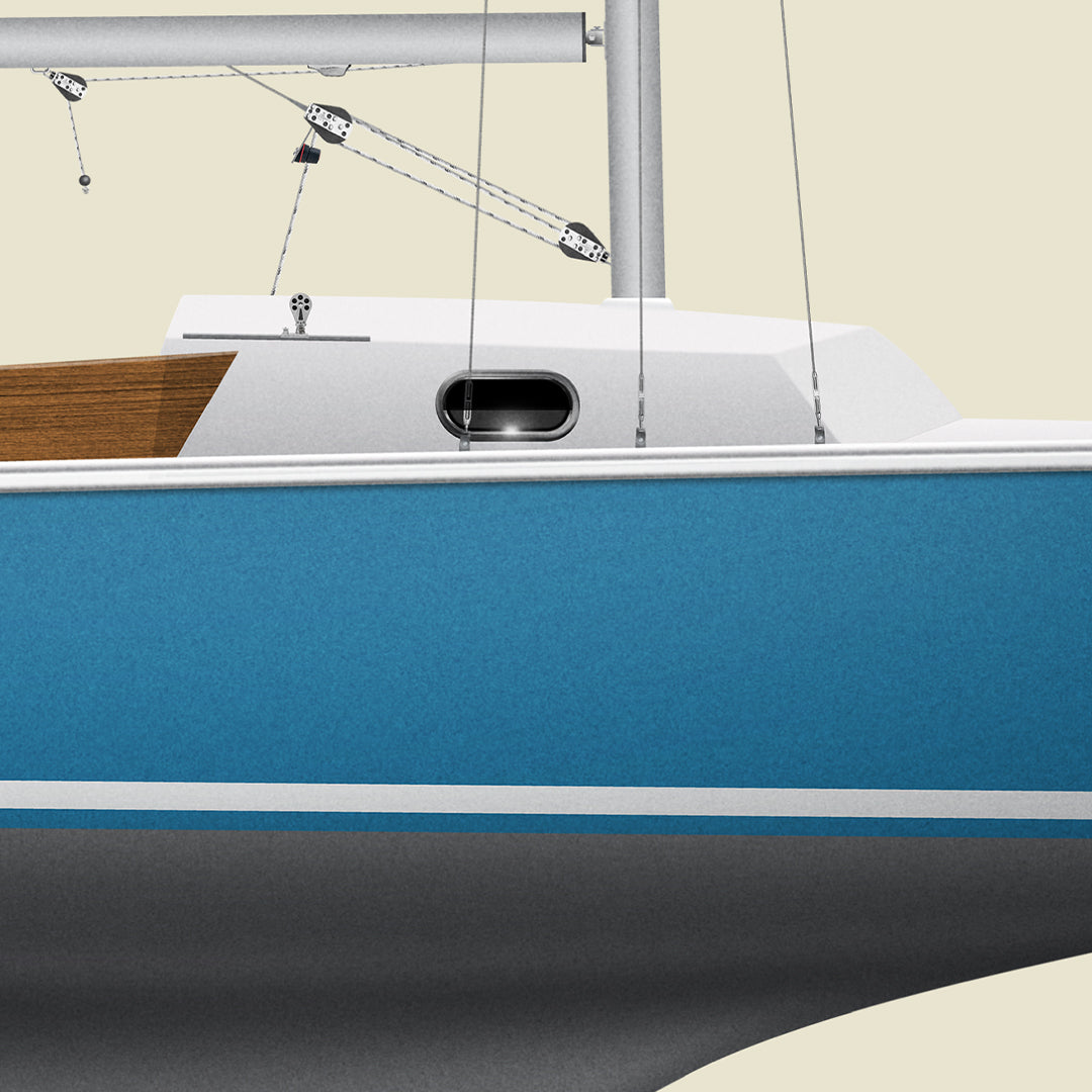 Ensign Custom Half Hull Print
