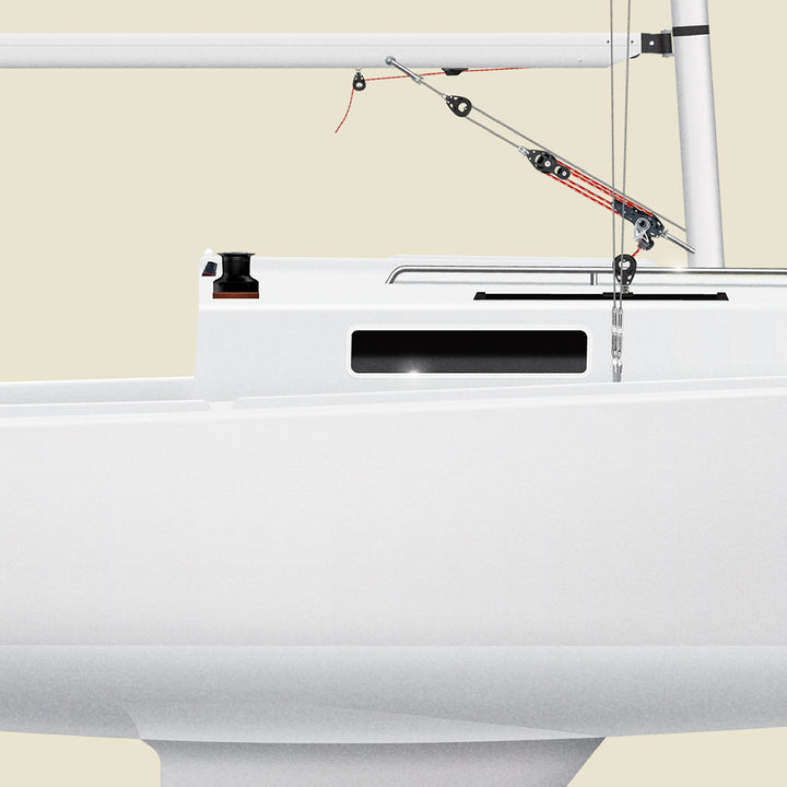 J/22 Custom Half Hull Print