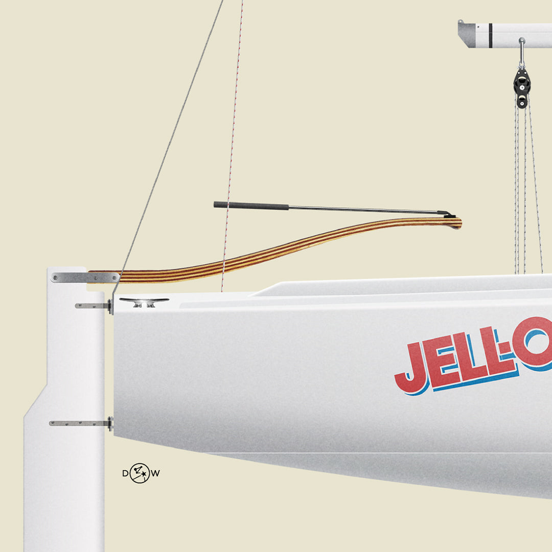 J/22 Custom Half Hull Print