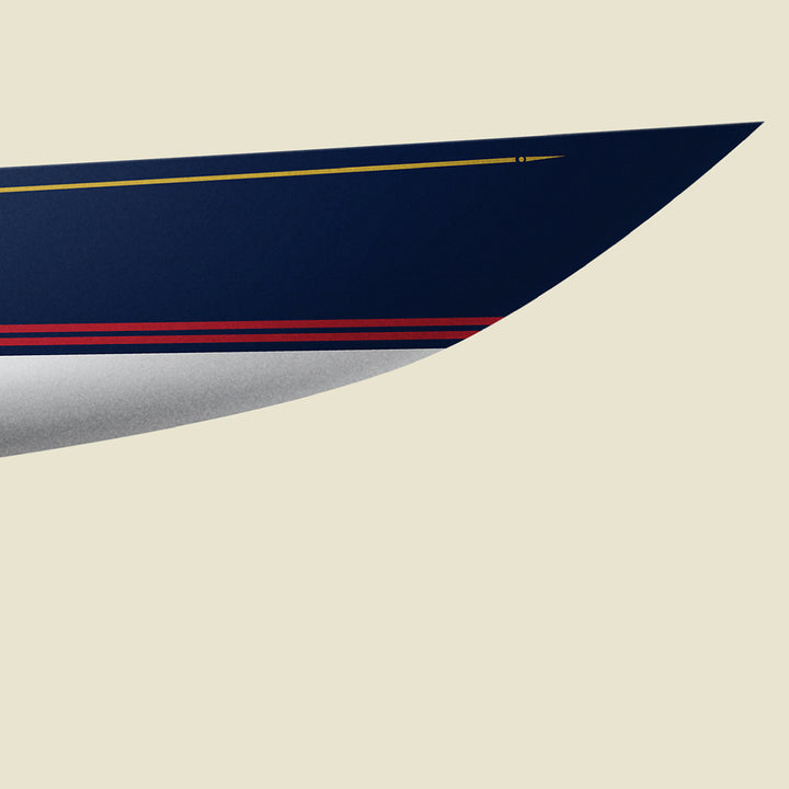 Shields One-Design Custom Half Hull Print