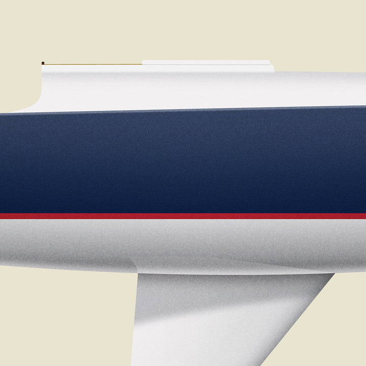 J/24 Custom Half Hull Print