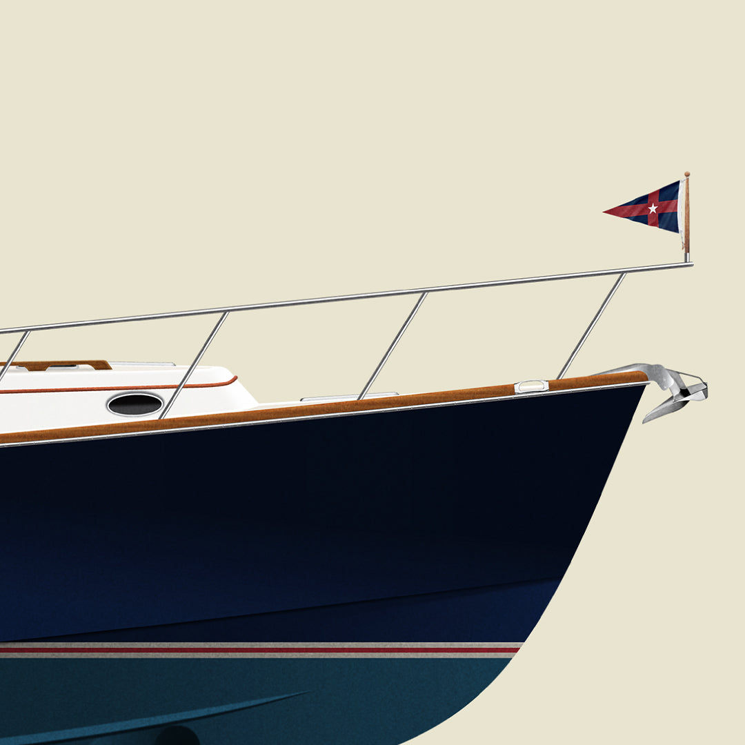 Custom Half Hull Print