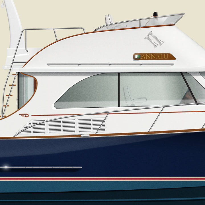 Custom Half Hull Print