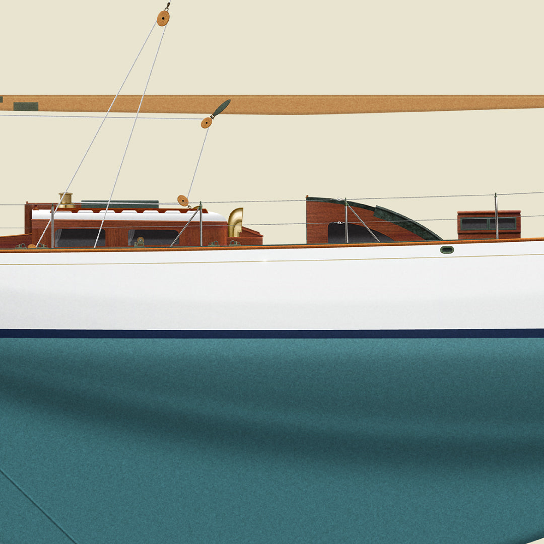 Custom Half Hull Print