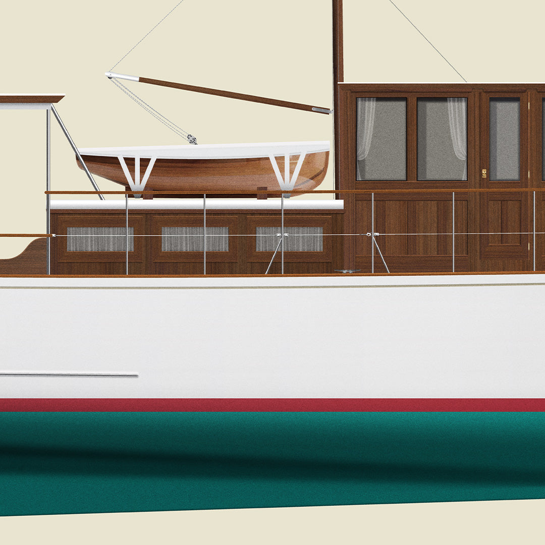 Custom Half Hull Print