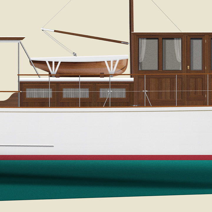 Custom Half Hull Print