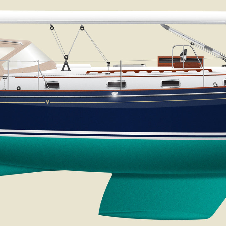 Custom Half Hull Print