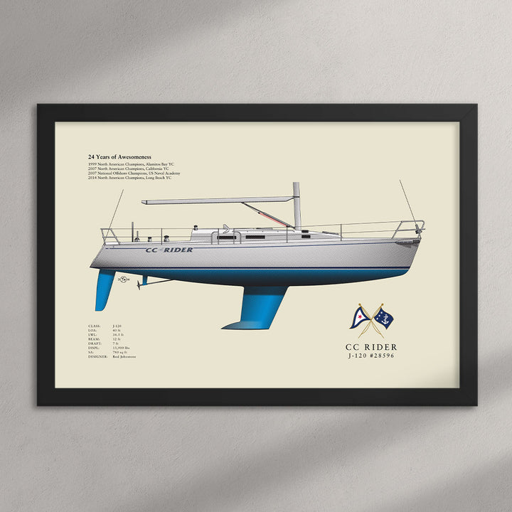 CC Rider J120 Half Hull Print