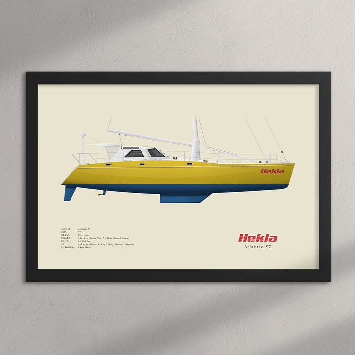 Hekla - Atlantic 57 Half Hull Print