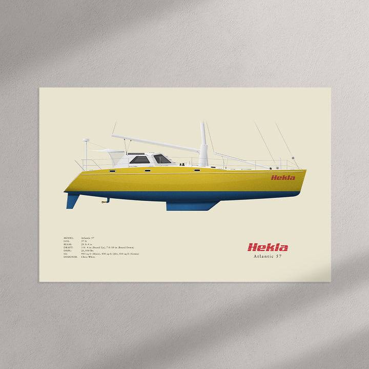 Hekla - Atlantic 57 Half Hull Print