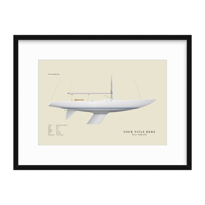 Etchells Custom Half Hull Print