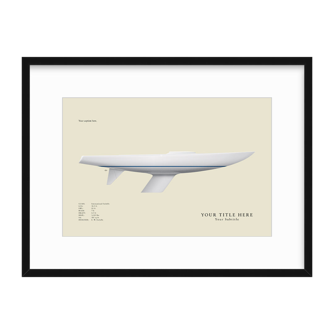 Etchells Custom Half Hull Print