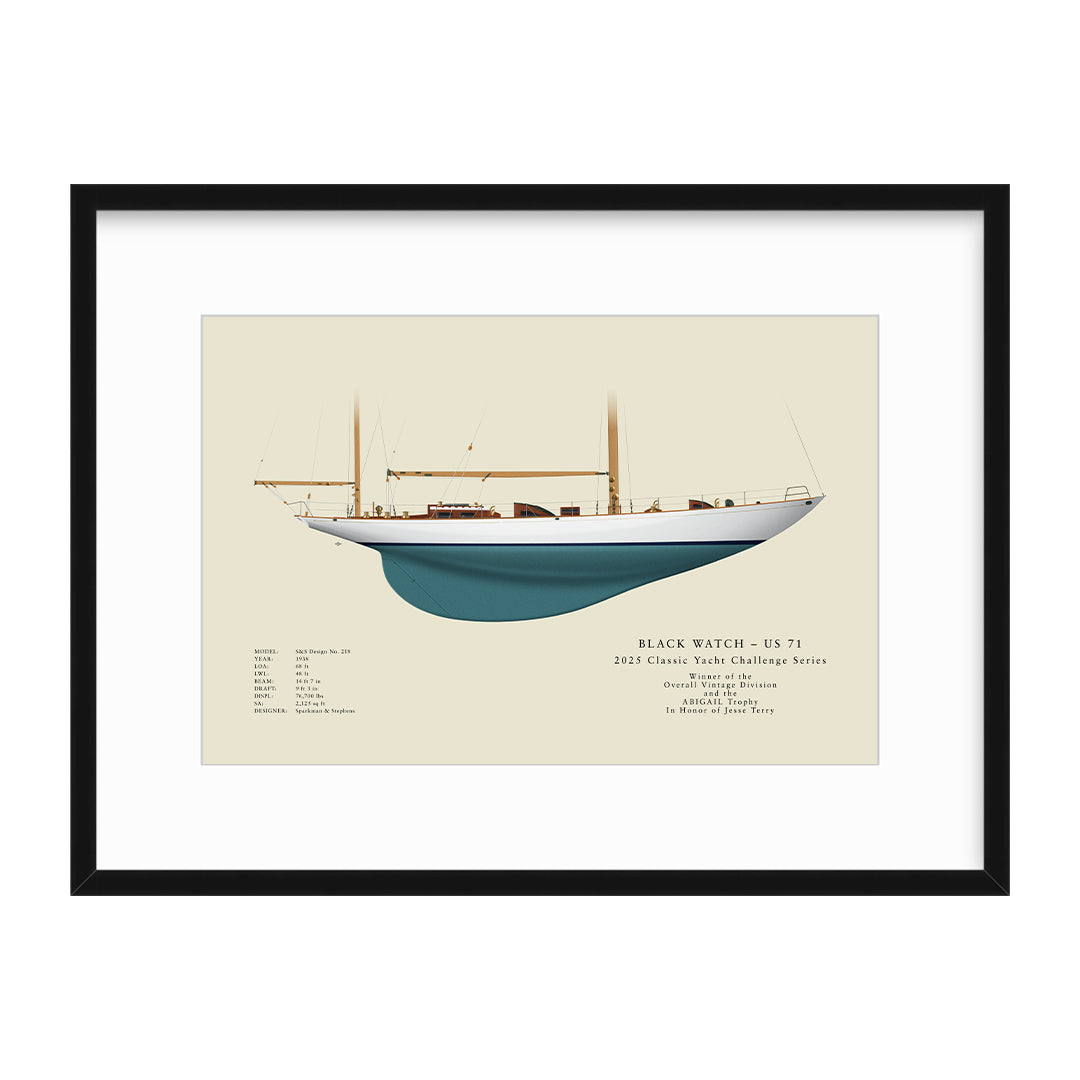 Custom Half Hull Print