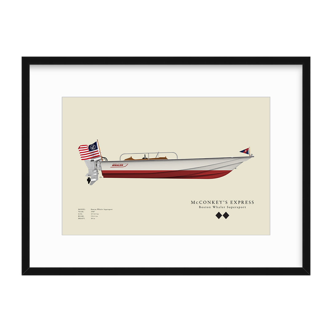 Custom Half Hull Print